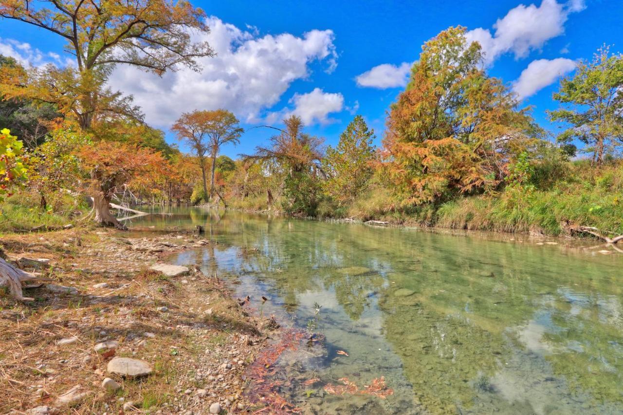 Villa Log Cabin At Old Glory Ranch Wimberley Exterior foto
